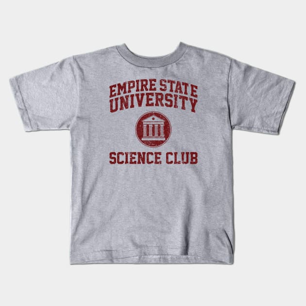 Empire State University Science Club Kids T-Shirt by huckblade